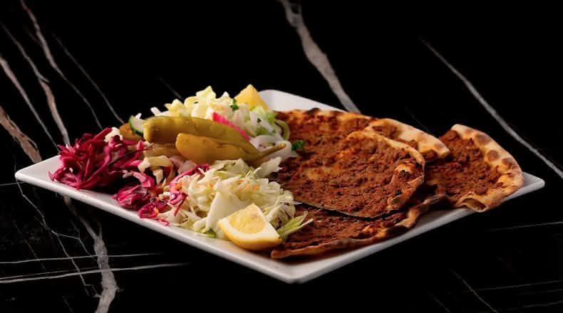 Lahmacun with Salad