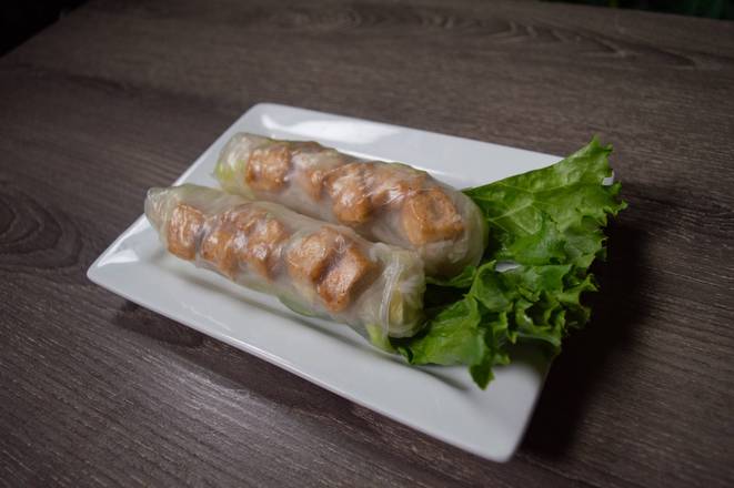 A2. Fresh Spring Roll with Tofu (2 rolls) (Goi Cuon)