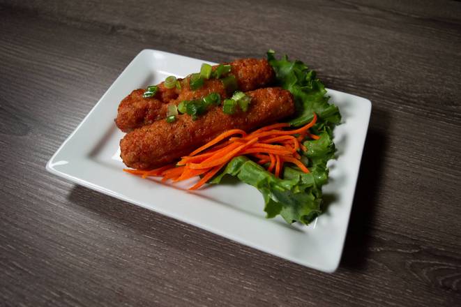A4. Minced Shrimp on Sugar Cane (2 canes) (Chao Tom)