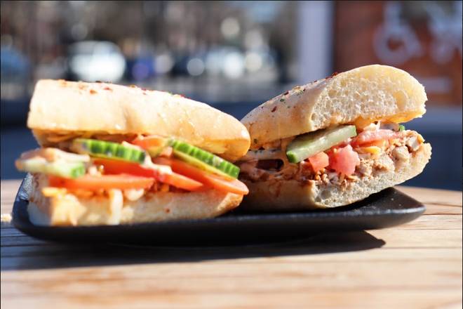 Baja Chicken Sandwich on a White Panini