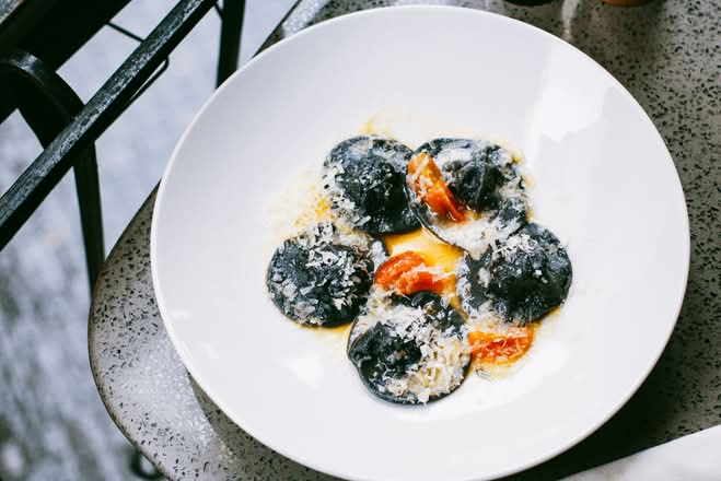 Squid Ink Ravioli