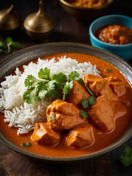 BUTTER CHICKEN RICE BOWL +