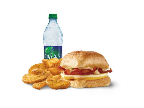 Combo Croissant Avec Bacon, Oeuf Et Fromage Suisse / Bacon, Egg & Swiss Croissant Combo