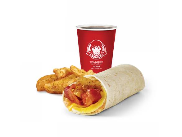 Combo Wrap déjeuner avec bacon / Bacon Breakfast Wrap Combo