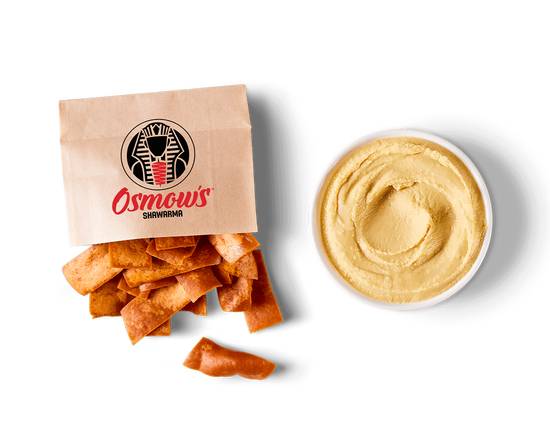 Garlic Hummus & Pita Sticks