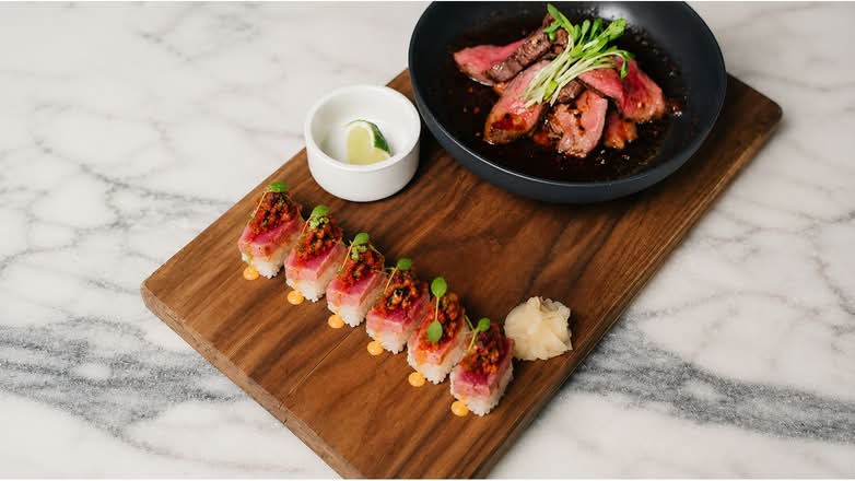 6oz Filet & Ahi Tuna Duo Roll