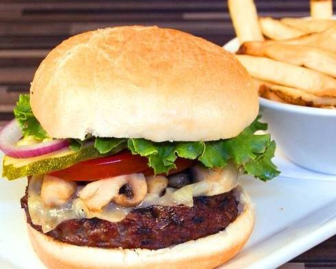 Mushroom Mozza Burger