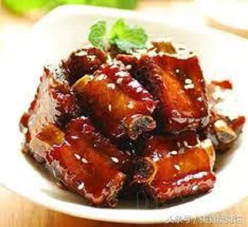 Ribs Garlic Sauce (Sweet) / Côtes Levées Sauce a l'Ail (Sucrée)