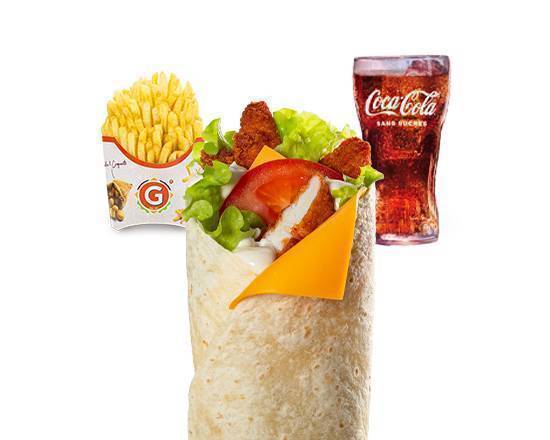 Trio Wrap au poulet croustillant et cheddar