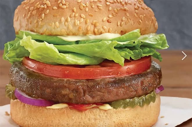 A&W Plant-Based Burger Combo