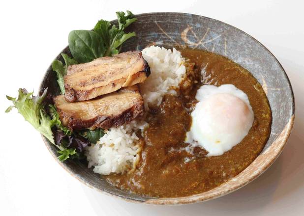 Pork Cha-Shu & Ontama Curry on Rice