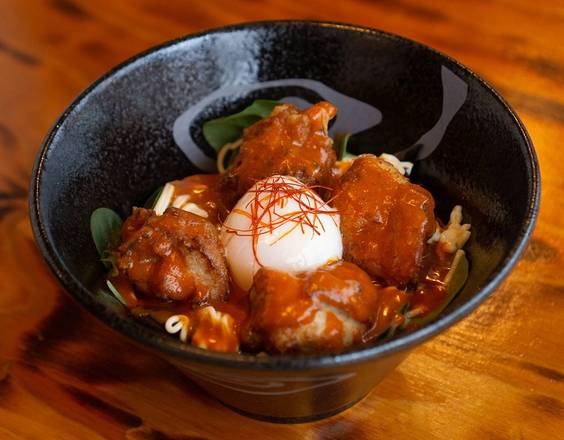 Spicy Miso Karaage on Rice