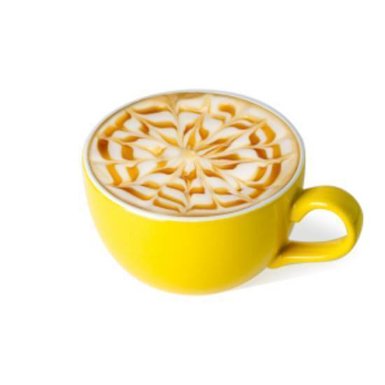 Café Latte Macchiato (Espresso, vanilla syrup, Caramel or Maple drizzle & milk)