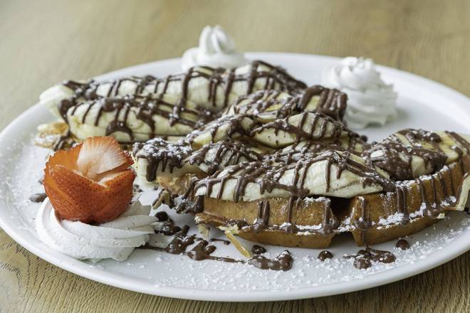 Gaufre Bananes-Choco / Bananas-Chocolate Waffles