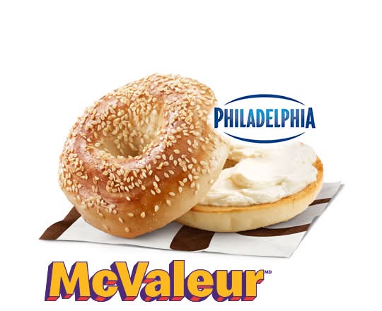 Bagel sésame avec régulier fromage à la crème [380.0 Cal]