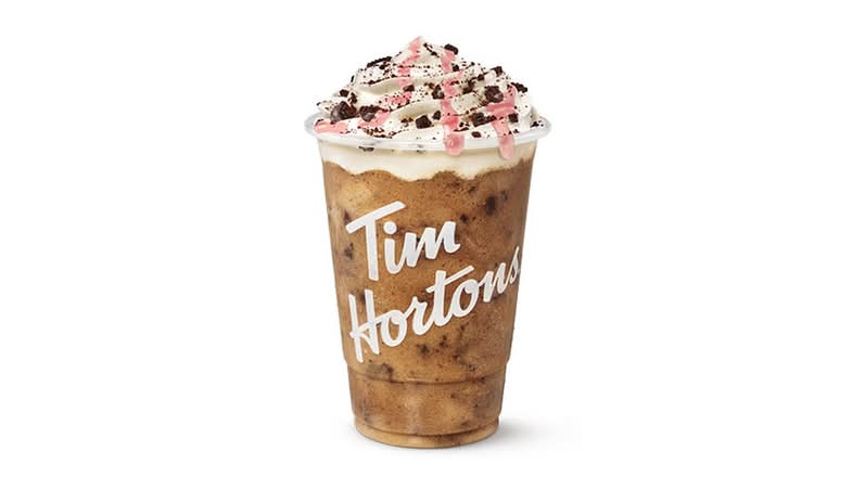 Strawberries & Cream Iced Capp® made with Oreo®