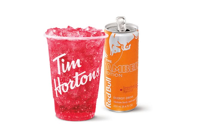 Pink Amber TimsBoost with Red Bull