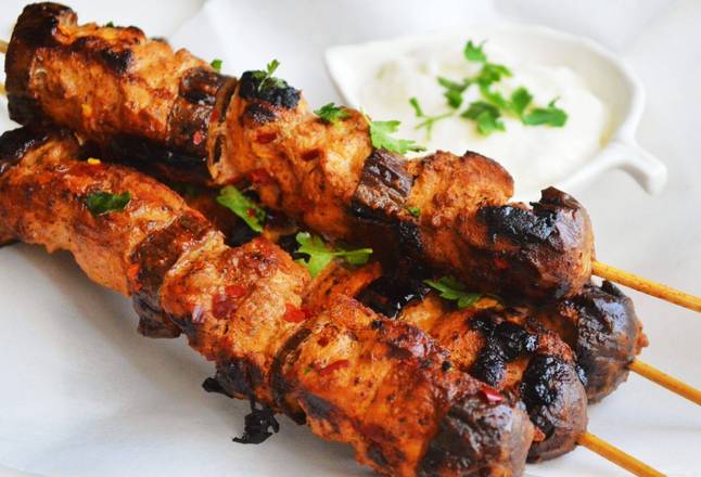 Skewer of Grilled Chicken Kebab