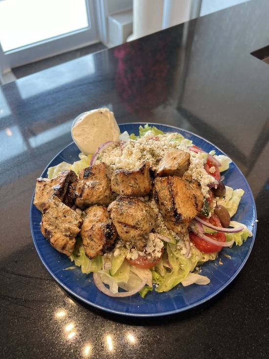 Chicken Souvlaki Salad