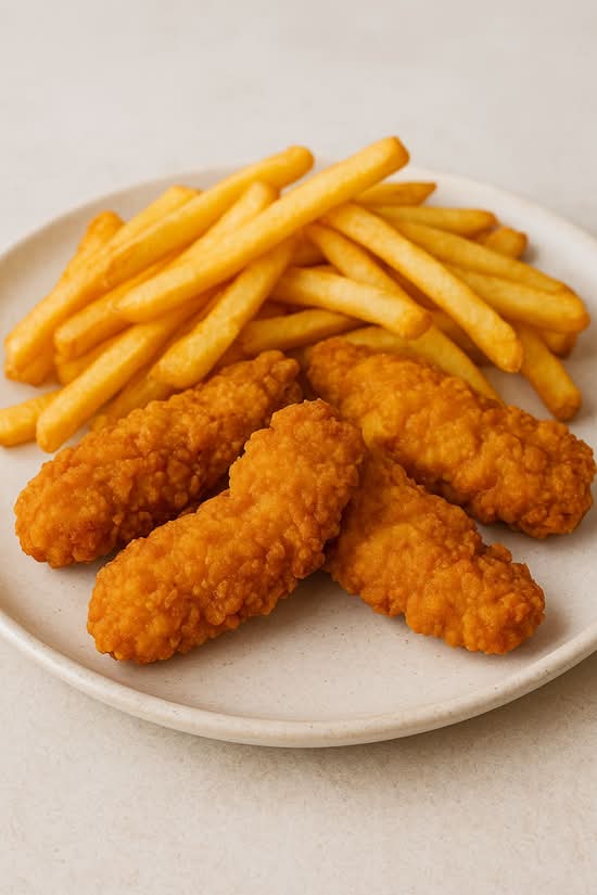 4 Chicken tenders with Fries