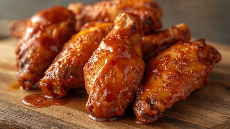 6 Pieces Chicken Wings + Fries