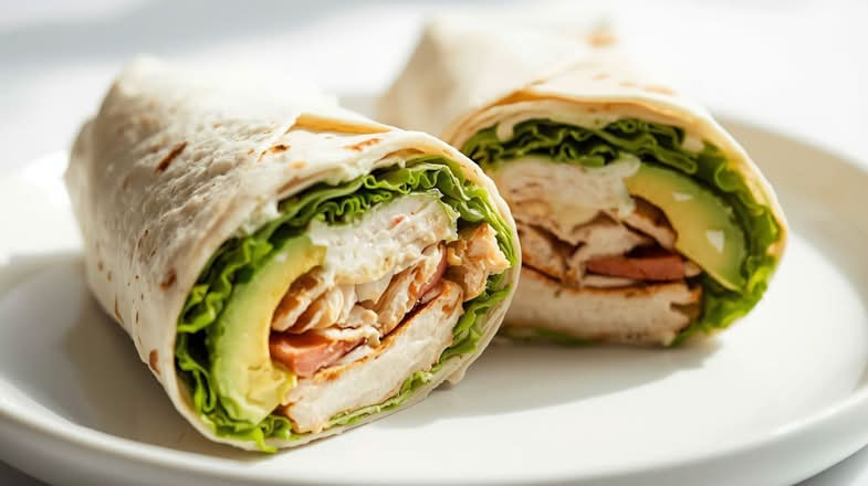 Chicken Caesar Avocado Wrap