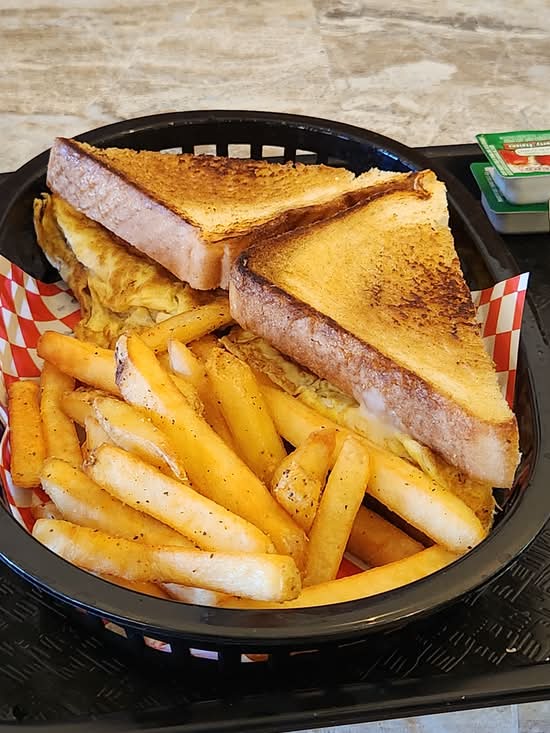 Grilled Cheese Sandwich + Fries
