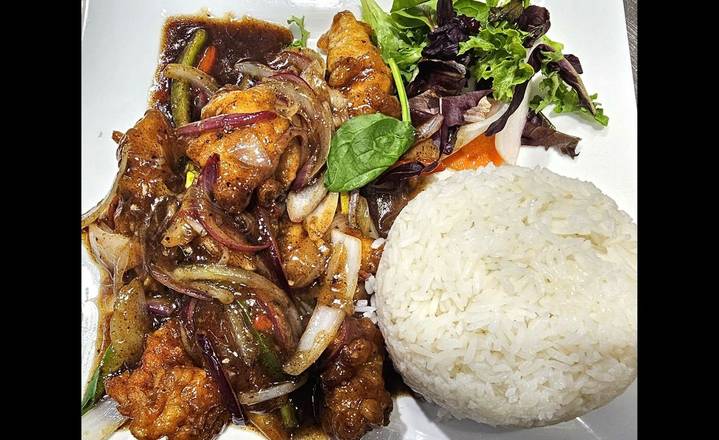 223 Tamarind Chicken on Rice