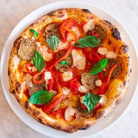 Vegan Sausage Pizza