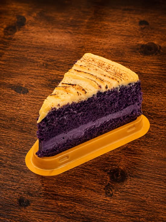 Ube Crème Brûlée Slice