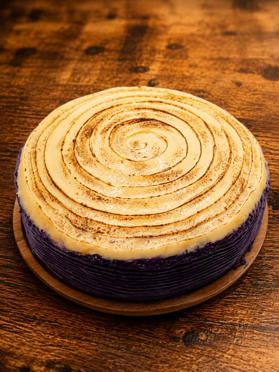 Ube Crème Brûlée (Whole Cake)