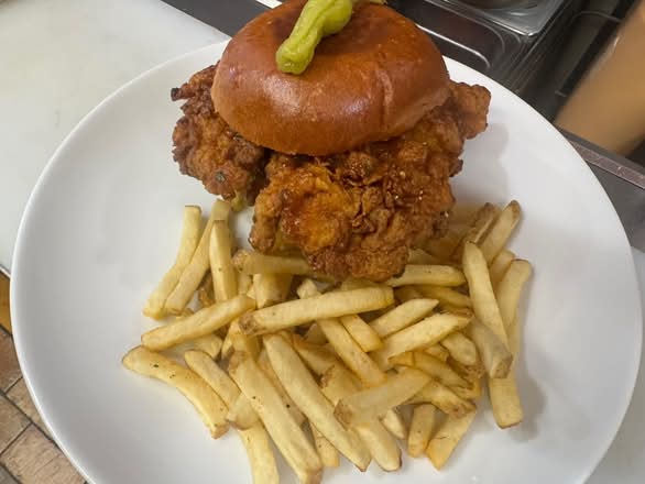 Spicy Fried Chicken Burger