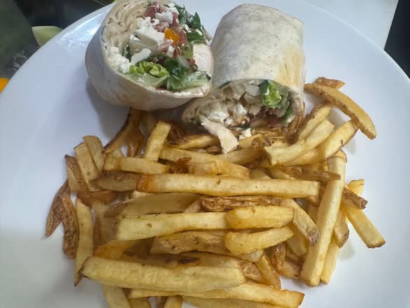 Greek Chicken Club Wrap
