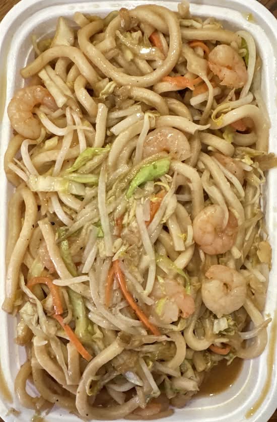 123. Shrimp Fried Udon