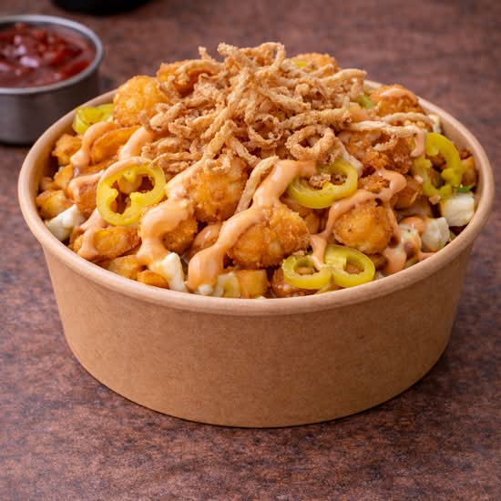 Poutine Crousti-Crevettes / Crispy Shrimp Poutine