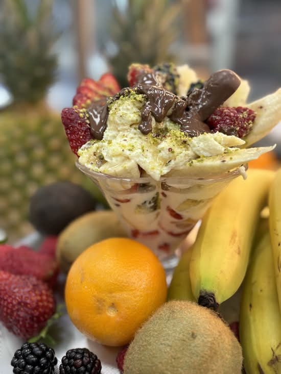 Nutella  fruit salad