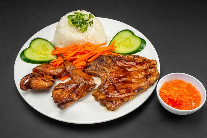 22A - Quail and Pork Chop with Rice