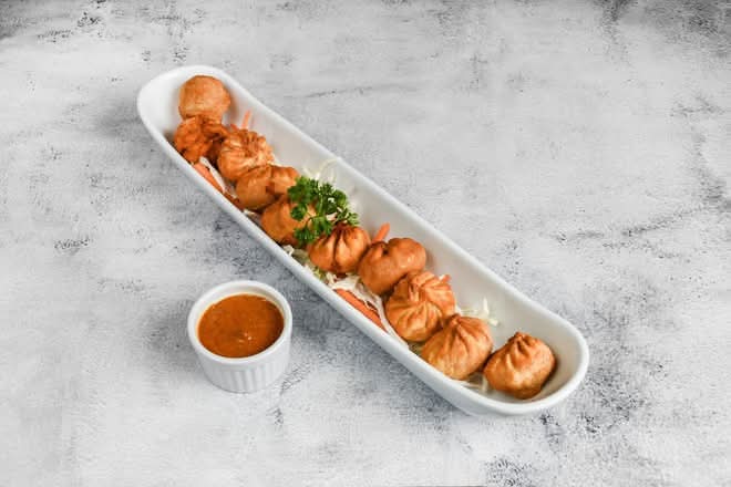 Veg Momo Fried 8 pieces
