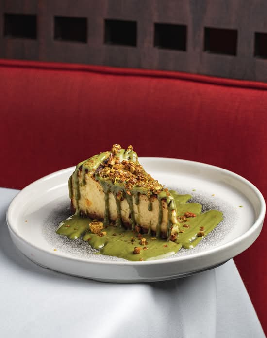 Pistachio San Sebastian Cheesecake