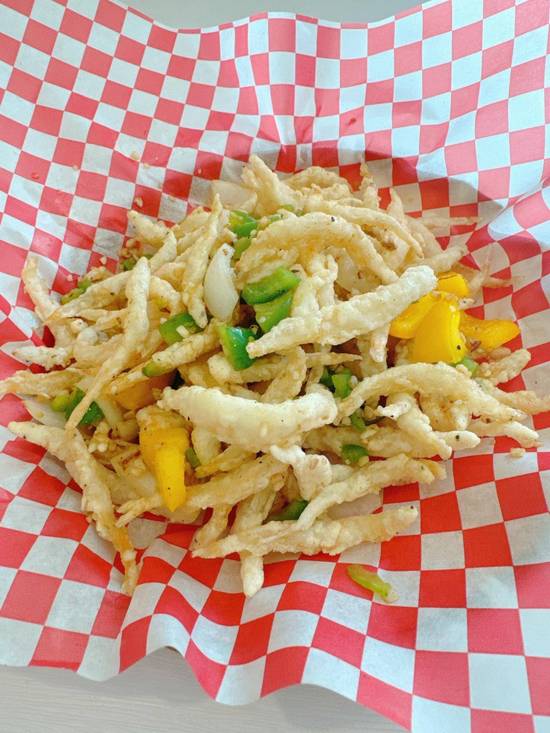 garlic butter whitebait / Ca Trang Chien Gion