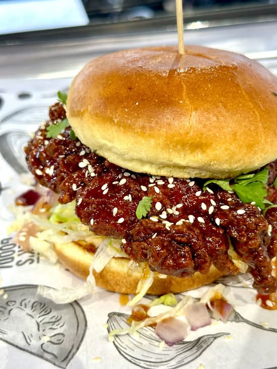 Mirchi Hot Honey Fried Chicken Sandwich