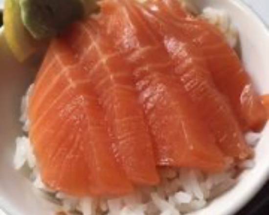 Salmon Sashimi Don