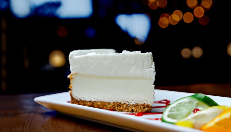 Gâteau au fromage à la lime / Key lime cheesecake