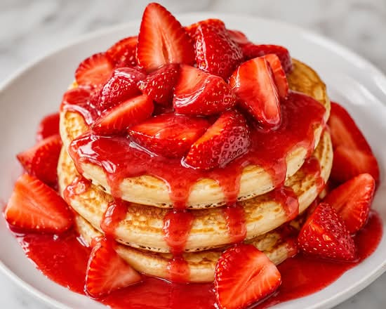 🍓🔥 Crêpes Babeurre aux Fraises – La fraîcheur qui fait craquer!