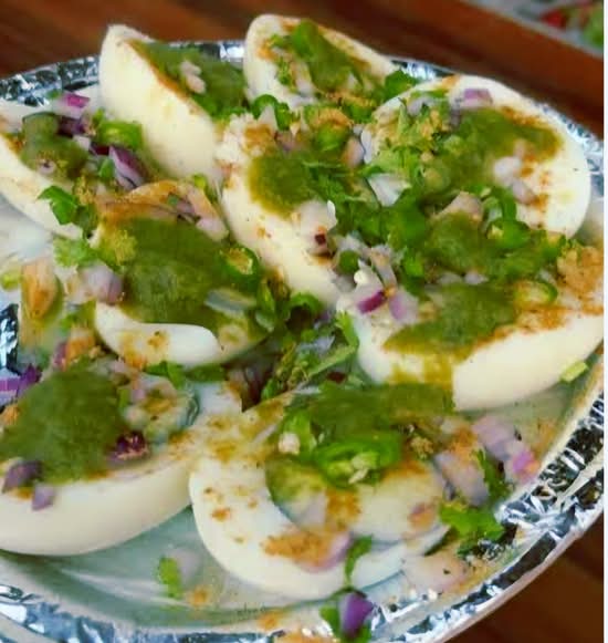 Green Chutneywale boiled eggs
