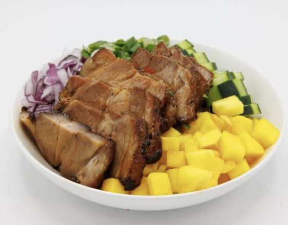 Porc BBQ Coréen Poke Bol Moyen Chaud