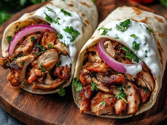 Classic Chicken Shawarma Wrap( Med)