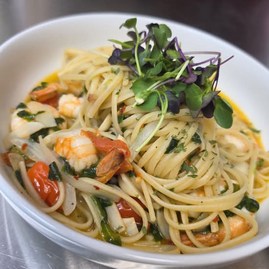 Shrimp Aglio E Olio Pasta