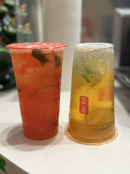 Strawberry lemonade ( real lemon) and strawberry jelly