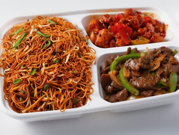 Combo 2 - Noodle/Rice and 2 Entrees/BBQ Items